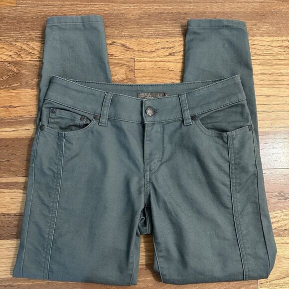 Prana Cropped Pants, Carlotta, Starling Green, Organic Cotton Blend, Size 4/27 - Picture 1 of 16